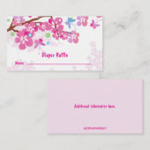 編集可能蝶おむつラッフル エンクロージャーカード (正面/裏面)