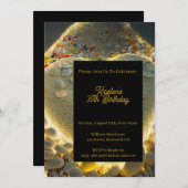 編集可能誕生日招待状 招待状 (正面/裏面)