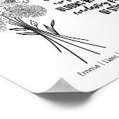 編集可能誕生花花束生成ポスター ポスター (角)