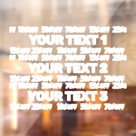 編集可能販売ウィンドウデカール ウィンドウサイン