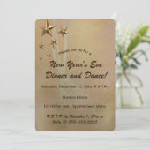 編集可能金ゴールド射撃、 発砲星ときらめき 招待状 (スタンド正面)