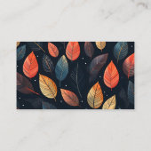 編集可能離れファーショップブーケメッセージカード 名刺 (裏面)