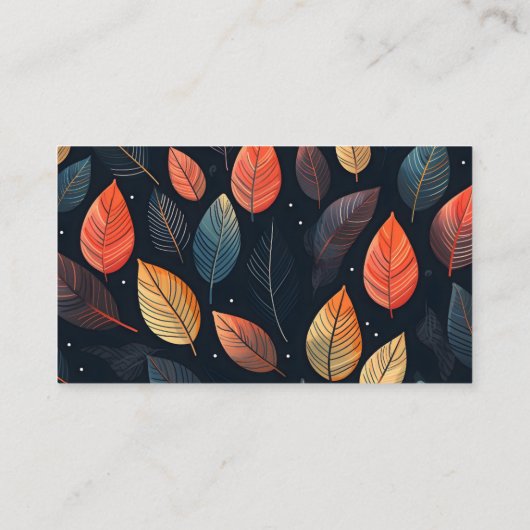 編集可能離れファーショップブーケメッセージカード 名刺 (裏面)