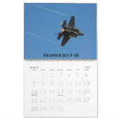編集可能飛行機カレンダー カレンダー (3月 2027)