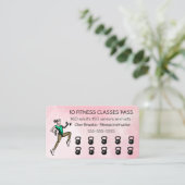 編集可能10フィットネスクラスパス 割引カード (スタンド正面)