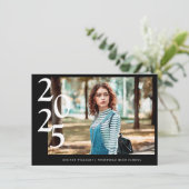 編集可能4写真(1+3)高校卒業 案内状 (スタンド正面)