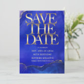 編集可能80誕生日日付の保存 招待状 (スタンド正面)