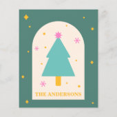 編集可能、クリスマスクッキー、ホリデーゲームカード (裏面)