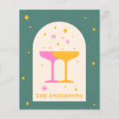 編集可能、クリスマストリビア、ホリデーゲームカード (裏面)