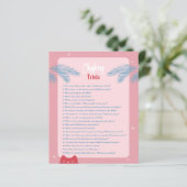 編集可能、ピンクの赤いクリスマストリビア、ホリデーゲーム (スタンド正面)