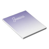 (編集可能)淡い紫の色グラデーションとテキスト ノートパッド (アングル)