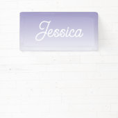 （編集可能）淡い紫の色グラデーションとテキスト 横断幕 (インサイチュ)