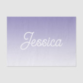 （編集可能）淡い紫の色グラデーションとテキスト 薄葉紙 (正面)