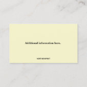 編集可能Bee Keeper名刺 名刺 (裏面)