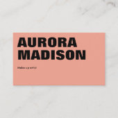 編集可能Boho名刺テンプレートQRコード 名刺 (正面)