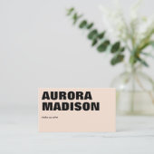 編集可能Boho名刺テンプレートQRコード 名刺 (スタンド正面)