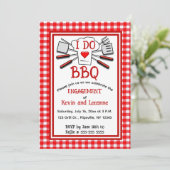編集可能I Do BBQ婚約 招待状 (スタンド正面)