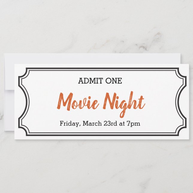 編集可能IOUギフトチケットアニバーサリーギフトオレンジ (正面)