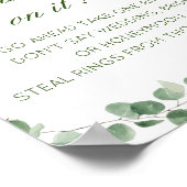 編集可能Itにリングや輪を置くブライダルシャワーゲームサイト ポスター (角)