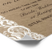 編集可能Itにリングや輪を置くブライダルシャワーゲームサイト ポスター (角)