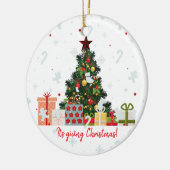 編集可能it's与えクリスマスホリデーオーナメント セラミックオーナメント (左)
