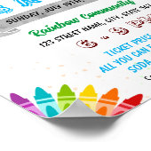 編集可能PTO PTA新学期チラシ ポスター (角)