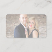 編集可能QRコードRSVP応答カード 名刺 (裏面)