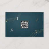 編集可能QRドラム先生 名刺 (裏面)