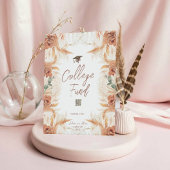 編集可能QR卒業カレッジファンドの看板 台座サイン