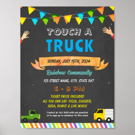 編集可能TouchTruck Fundraiserフライヤー ポスター