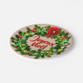 編集文字アシエットジョユーノエル7" ペーパープレート (アングル)