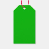 編集文字ウェールズ国旗の赤いドラゴンクリスマス ギフトタグ (裏面)