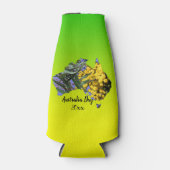 編集文字オーストラリアのデイガムリーフワトルスンビー ボトルクーラー (正面)