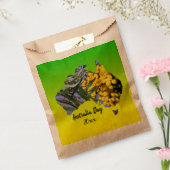 編集文字オーストラリアデイガムリーフワトルロリー フェイバーバッグ (封をした状態)