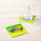 編集文字オーストラリアデイガムリーフワトル ペーパーコースター (インサイチュ)