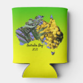 編集文字オーストラリアデイガムリーフワトル 缶クーラー (裏面)