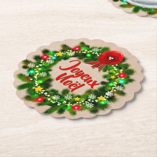 編集文字ジョユーノエル ペーパーコースター (アングル)