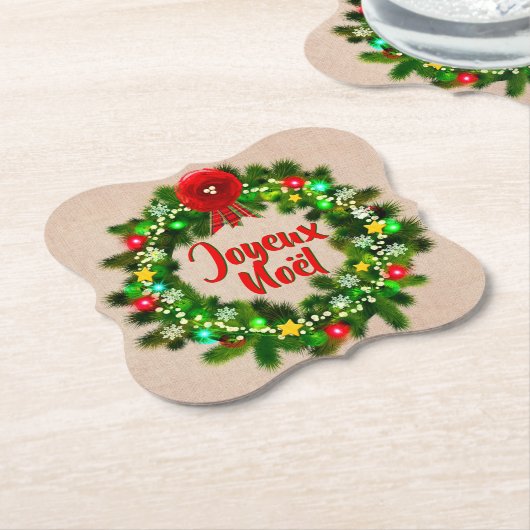 編集文字ジョユーノエル ペーパーコースター (アングル)