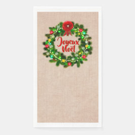 編集文字セルビエットデテーブルジョユヌノエル