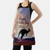 編集文字フラグKangarooオーストラリアの日 エプロン (インサイチュ)
