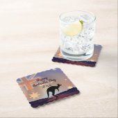 編集文字フラグKangarooオーストラリアの日 ペーパーコースター (インサイチュ)