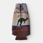 編集文字フラグKangarooオーストラリアの日 ボトルクーラー (裏面)