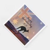 編集文字フラッグKangarooオーストラリアのデイディナー (コーナー)