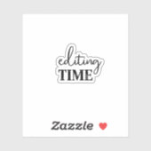 編集時間、コンテンツ作成者 シール (シート)