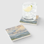 編集済み写真風景アート（高品質） ストーンコースター (横)