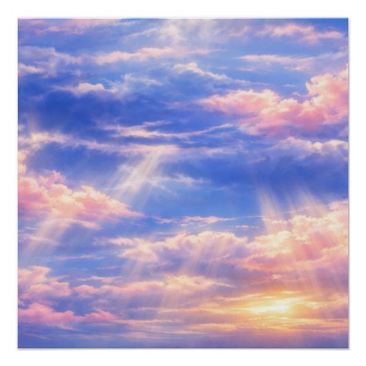編集済み写真風景アート (高品質) ポスター (正面)