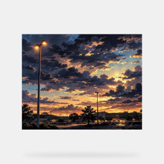 編集済み写真風景アート (高画質) アクリルサイン