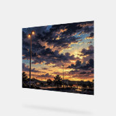 編集済み写真風景アート (高画質) アクリルサイン (傾斜)
