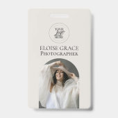 編集用写真 黒ロゴ フォトグラファー バッジ (正面)