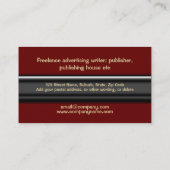 編集者の作家の作家のジャーナリストのクイル 名刺 (裏面)